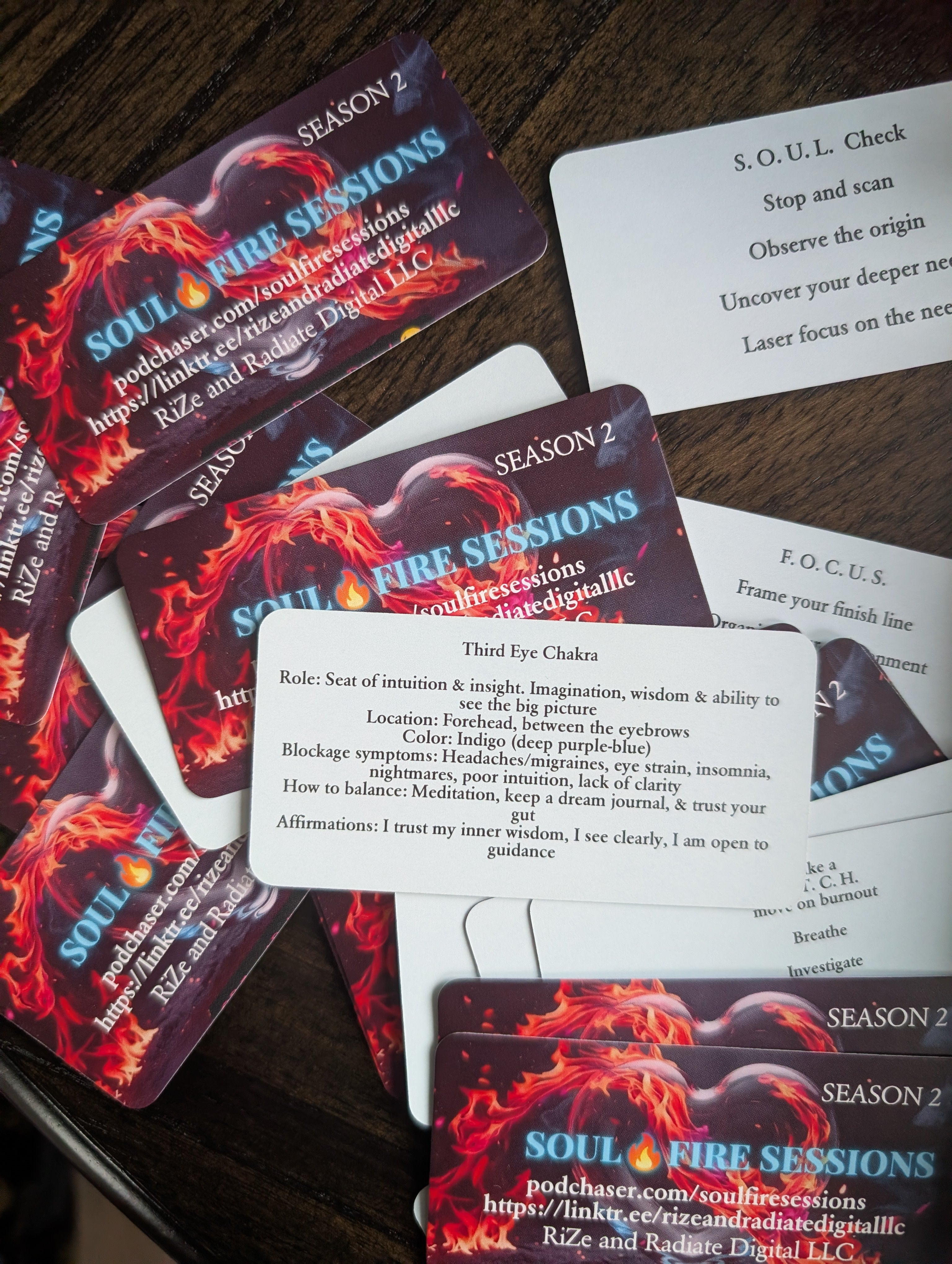 SOUL FIRE SESSIONS ACRONYM CARDS-SEASON 2